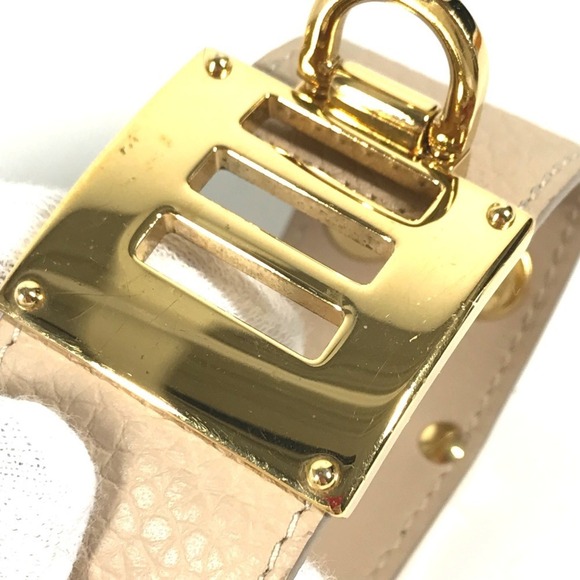 LOUIS VUITTON Cream Leather Charm Bracelet - Picture 6 of 16